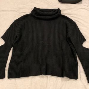Cutout Turtle Neck Sweater